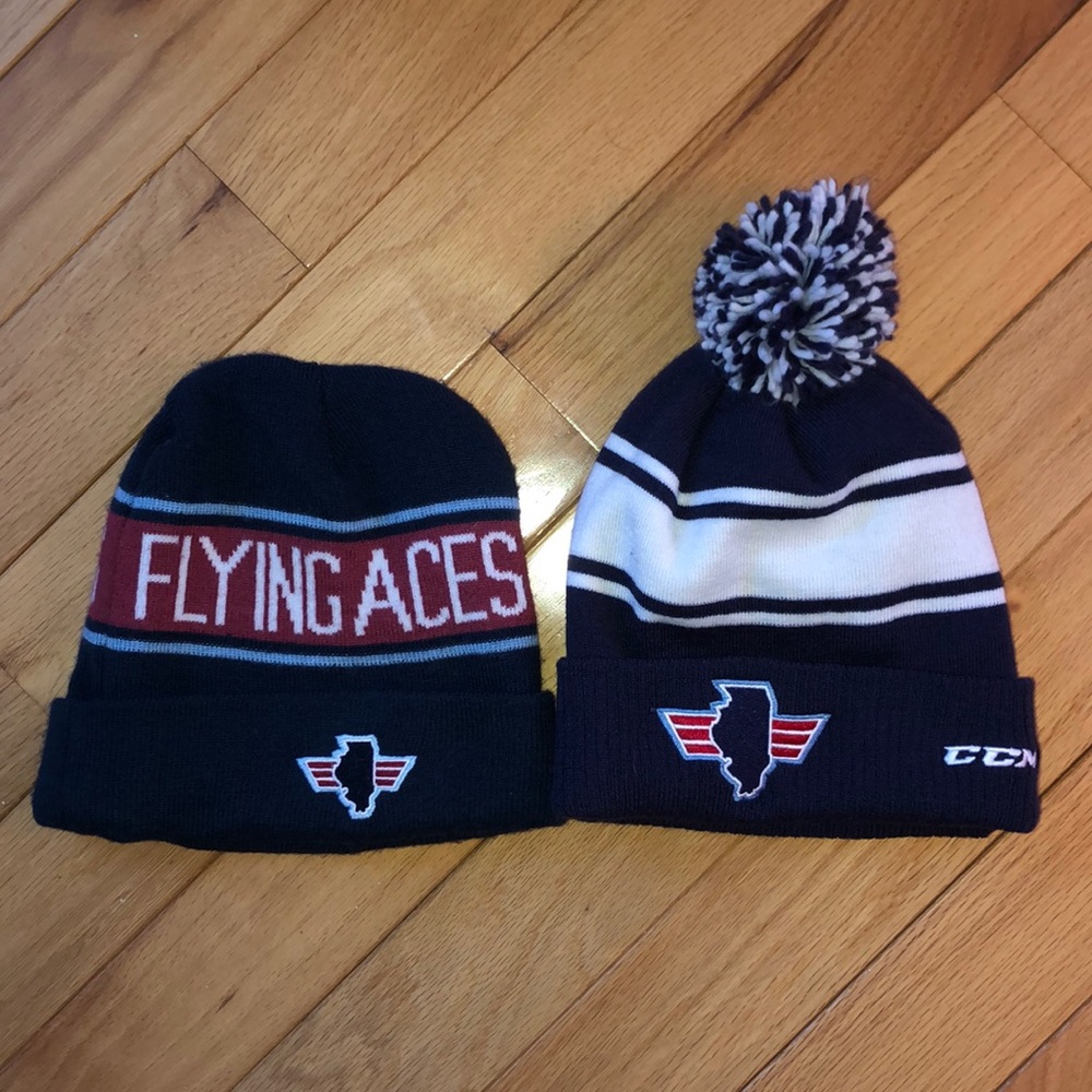 Team issued flying aces hats